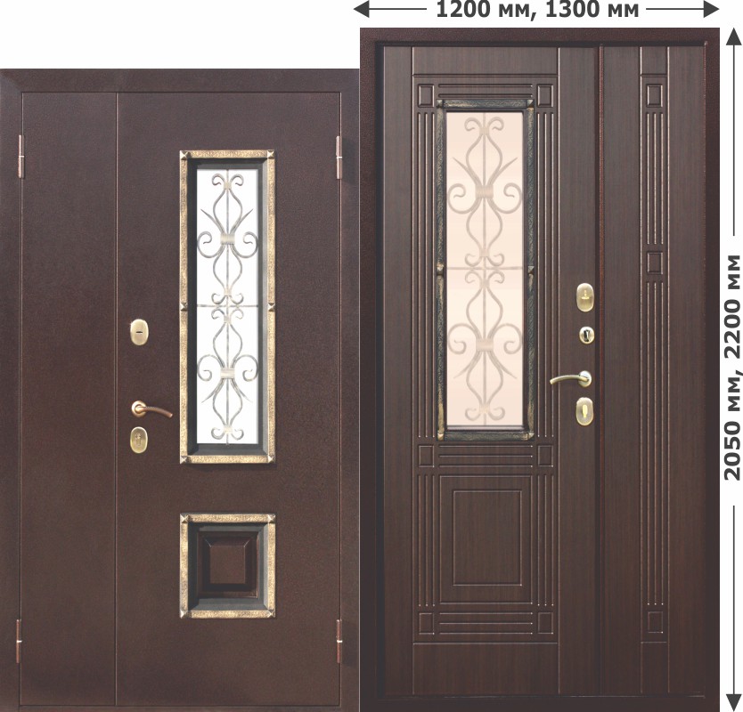 Входная дверь Венеция Венге w1200/1300