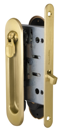 Набор для раздвижных дверей ARMADILLO SH011-BK SG-1 мат.золото /26671/